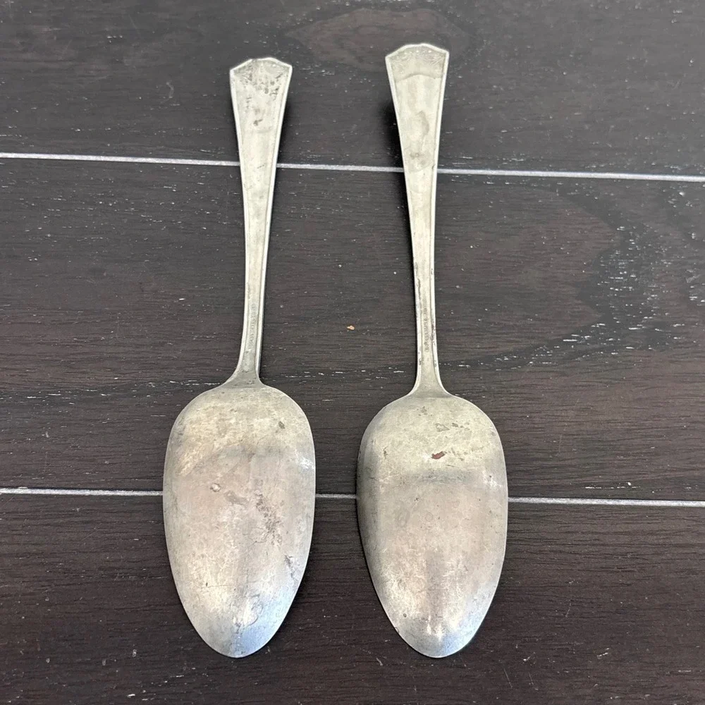 Rogers Nickel‎ Silver INS485 (Silverplate) International Silver 2 Serving Spoons